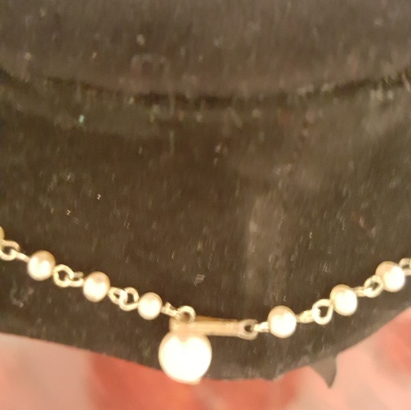 Vintage 17" faux pearls gold tone choker. - Picture 7 of 7